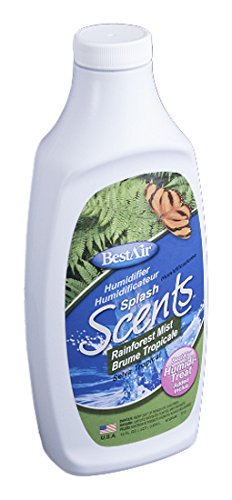 BestAir FSRM6, Rainforest Mist Splash Scents and Water Treatment, 16 oz, 6 pack