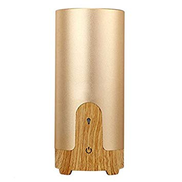 USB Essential Oil Diffuser with Car Charger, Wood Grain Ultrasonic Cool Mist Aroma Humidifier Air Purifier...