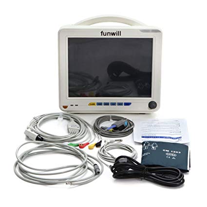 Funwill 6-parameter Monitor 9000A with Thermal Printer,White (Shipping from USA)