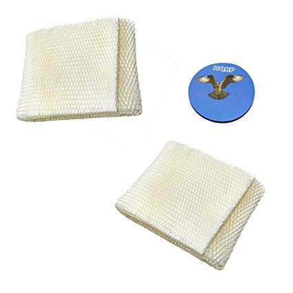 HQRP 2-pack Humidifier Wick Filter for Kenmore 14906 EF1, Emerson MoistAir MAF1 Replacement, 42-14906 / 32-14906 + HQRP Coaster