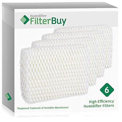 6 - Graco 1.5 Gallon Humidifier Filters. Designed by FilterBuy to fit Graco 2H00 and TrueAir 05510. Replaces Part # 2H01.