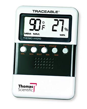 Thomas ABS Plastic Traceable Digital Humidity and Temperature Meter with 3/4