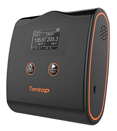 Temtop LKC-20T High Accuracy Air Quality Monitor PM2.5/PM10/Temperature and Humidity Detector