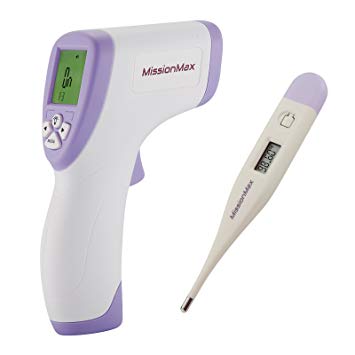 Best Clinical Instant Read Infrared IR Forehead or Ear Thermometer & 60 Sec. Fahrenheit Digital...