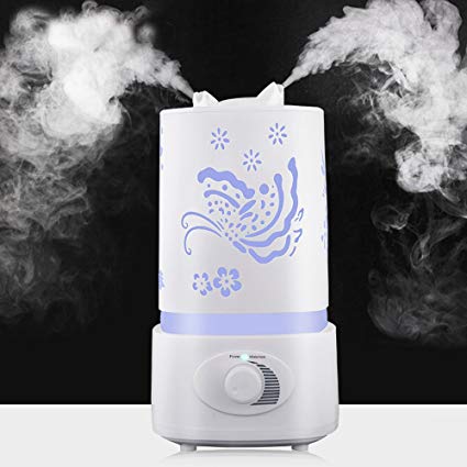 Efanr Air Humidifier Aroma Diffuser with LED Light Carve Pattern Ultrasonic Essential Oil Diffuser Mist Maker Air Freshener Purifier for Home Office Baby Room Bedroom Yoga Spa