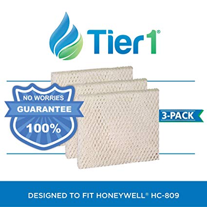 Tier1 HC-809 Comparable Honeywell HC-809 Replacement Humidifier Wick Filter for Honeywell Models DH803, DH804, DH805 3 Pack