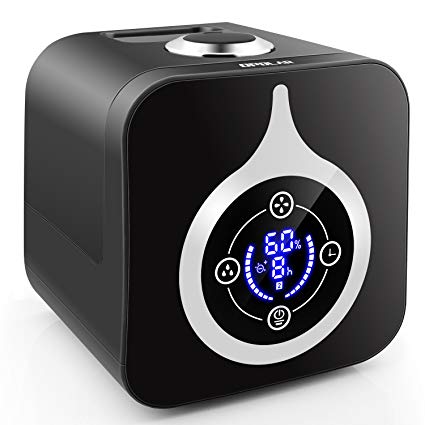 OPOLAR 5L Cool Mist Digital Humidifier, Humidity & Timer Control, Easy to Clean, Waterless Auto Shut Off– Up to 500 Sq. Ft, for Home, Baby Room, Large Room