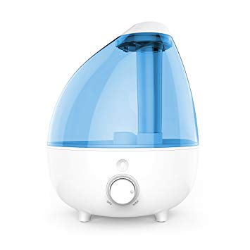 MistAire XL Ultrasonic Cool Mist Humidifier for Large Rooms – 1-Gallon Water Tank with Variable Mist...