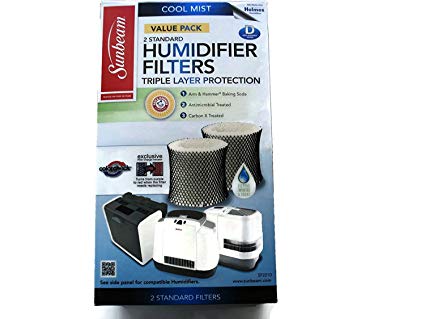 Sunbeam SF221 Humidifier filter with Color Check, 2PK